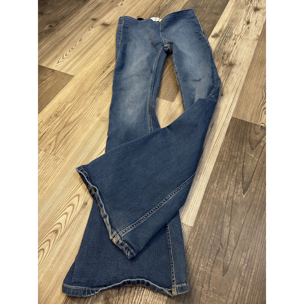 We The Free Free People Flare Jeans Pull On Medium Wash Denim 27